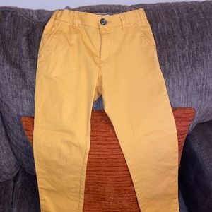 Toddler boys gold chino pants. Size 5T